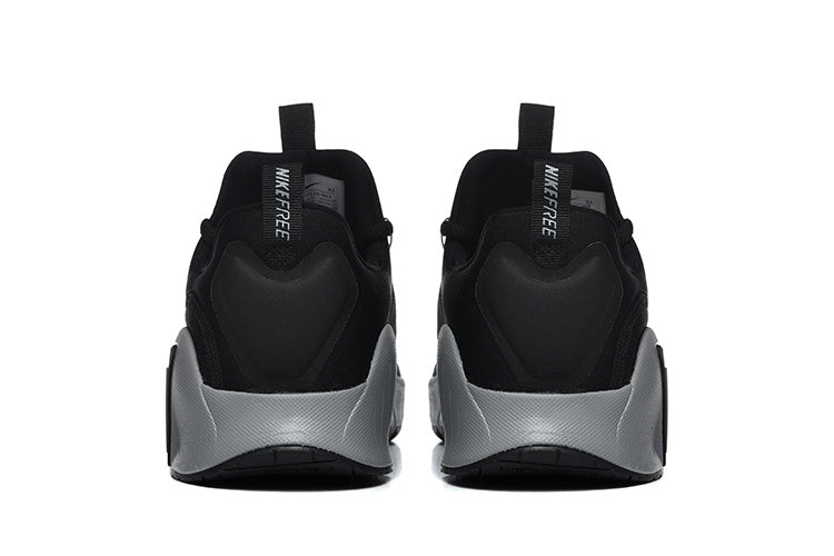 Nike Free Run Low-Top Sneakers in Black and Grey - product image from the listing.