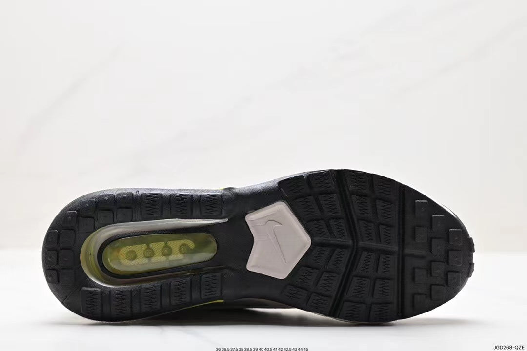 White and Volt Nike Air Max 95 Sneakers - product image from the listing.