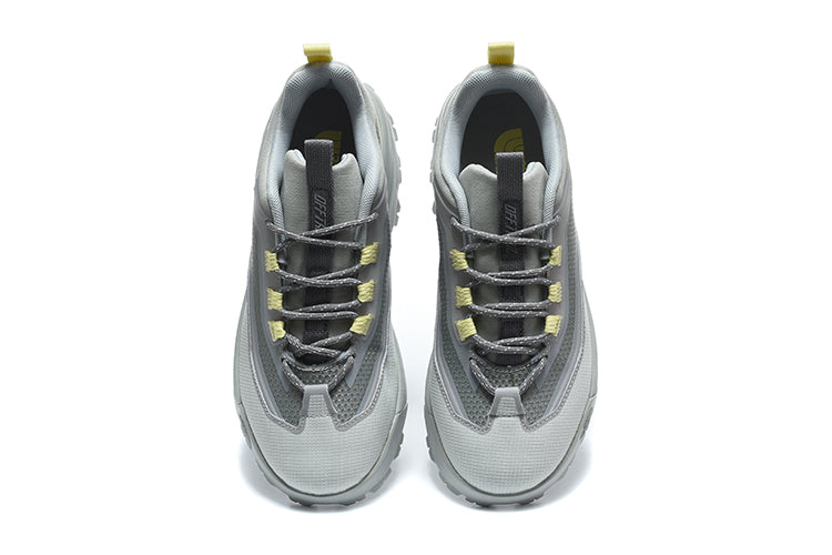 The North Face Hiking Trainers, Gray with Yellow Accents - product image from the listing.