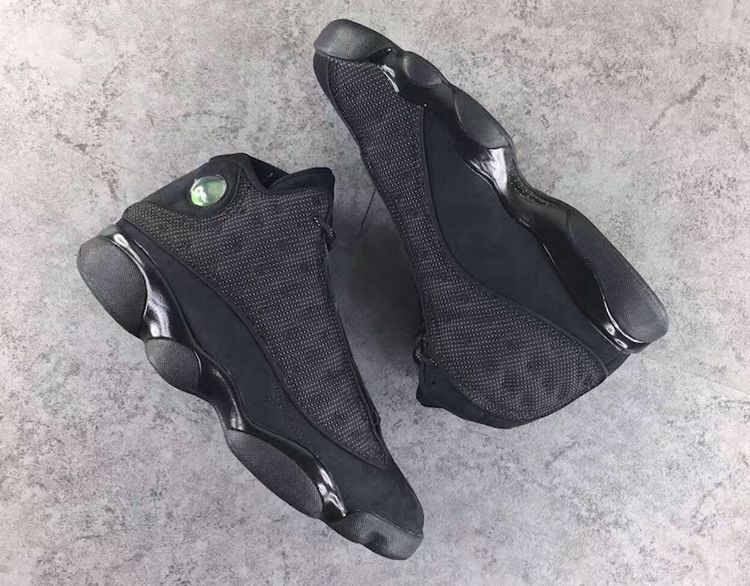 Air Jordan 13 Retro Black Cat Basketball Sneakers in Black - product image from the listing.