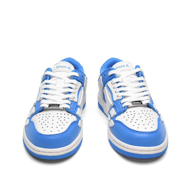 Blue and White Spade A Low-Top Sneakers MFS003-462 - product image from the listing.