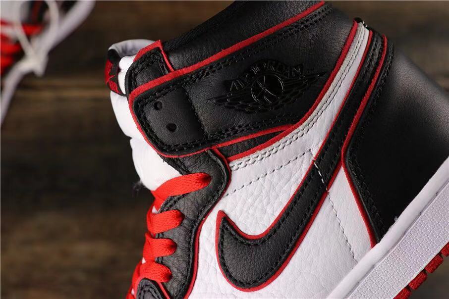 Air Jordan 1 Retro High OG Sneakers in Black Red White - product image from the listing.