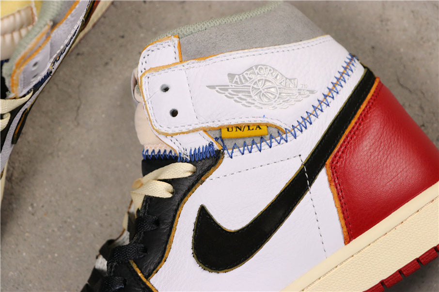 Air Jordan 1 Retro High OG NRG Sneakers White Black Varsity in Red - product image from the listing.