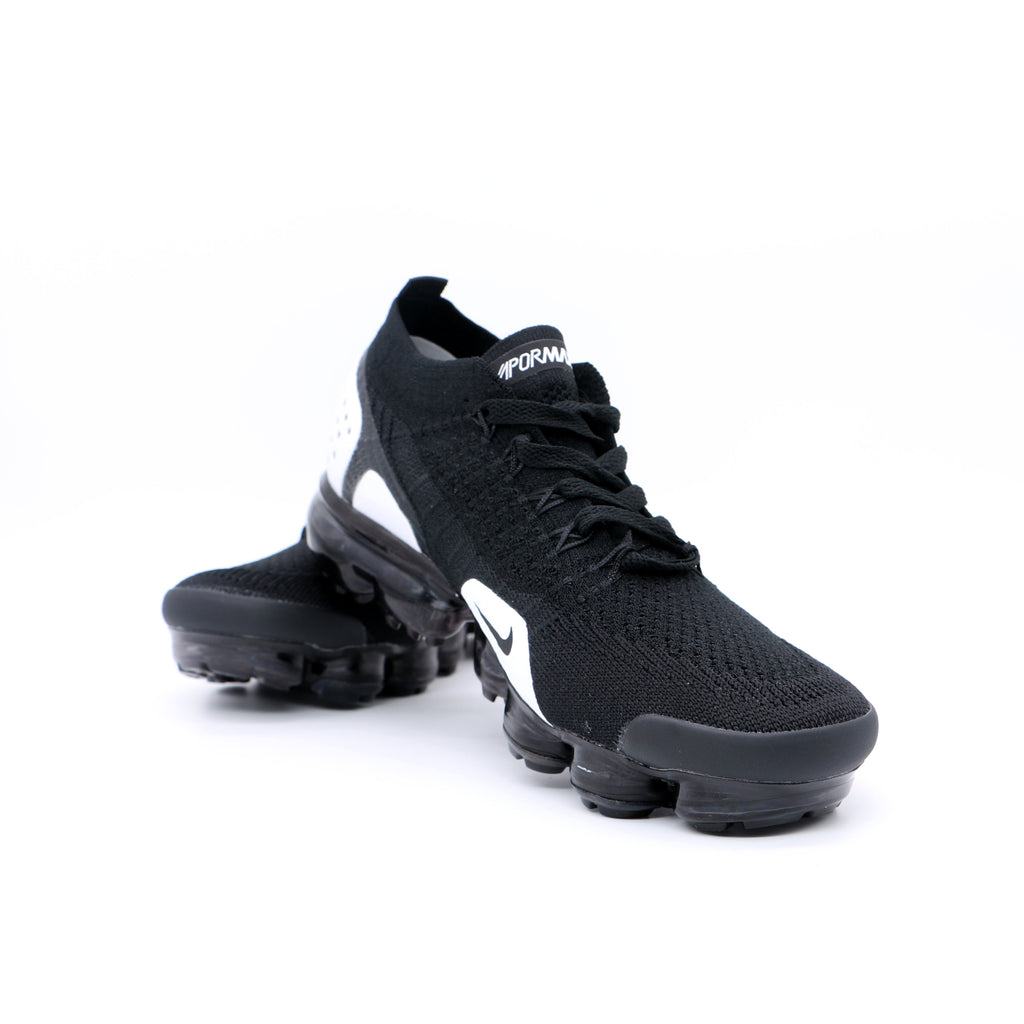 Nike Air VaporMax 2018 Sneakers in Black White Knit 942842-010 - product image from the listing.