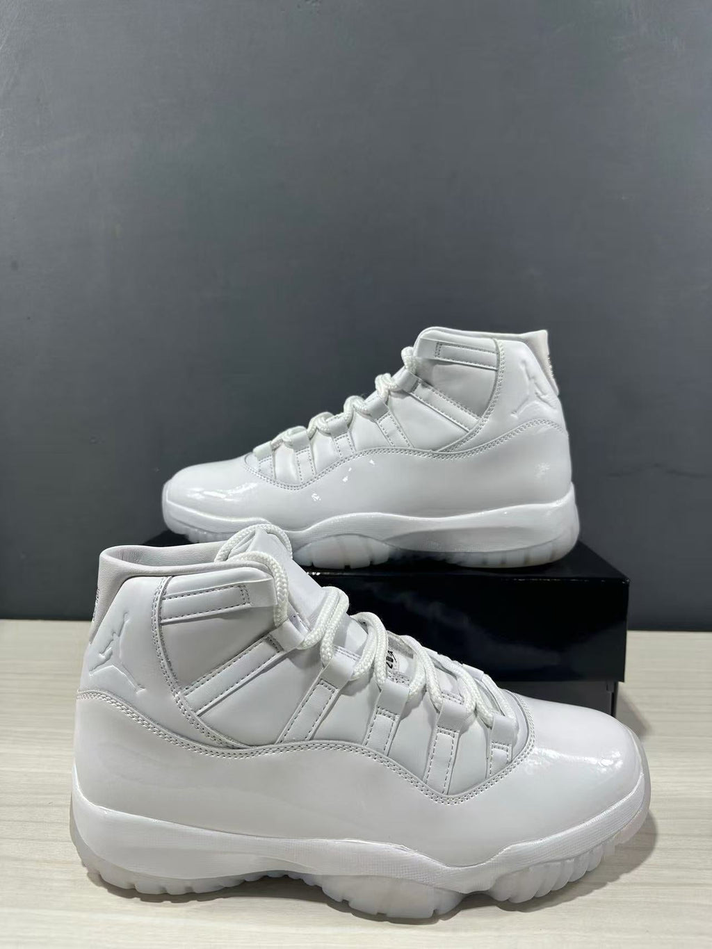 Air Jordan 11 Retro All-White High-Top Sneakers - product image from the listing.