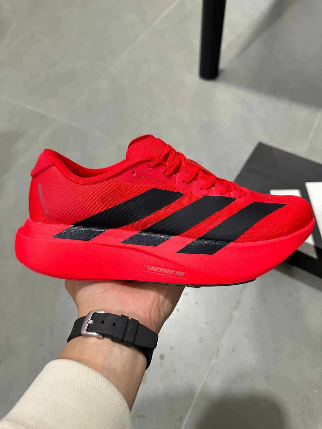 adidas Adizero Running Shoes in Red JS4492 - product image from the listing.