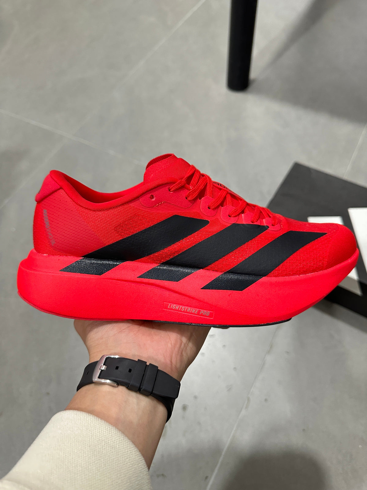 adidas Adizero Running Shoes in Red JS4492 - product image from the listing.