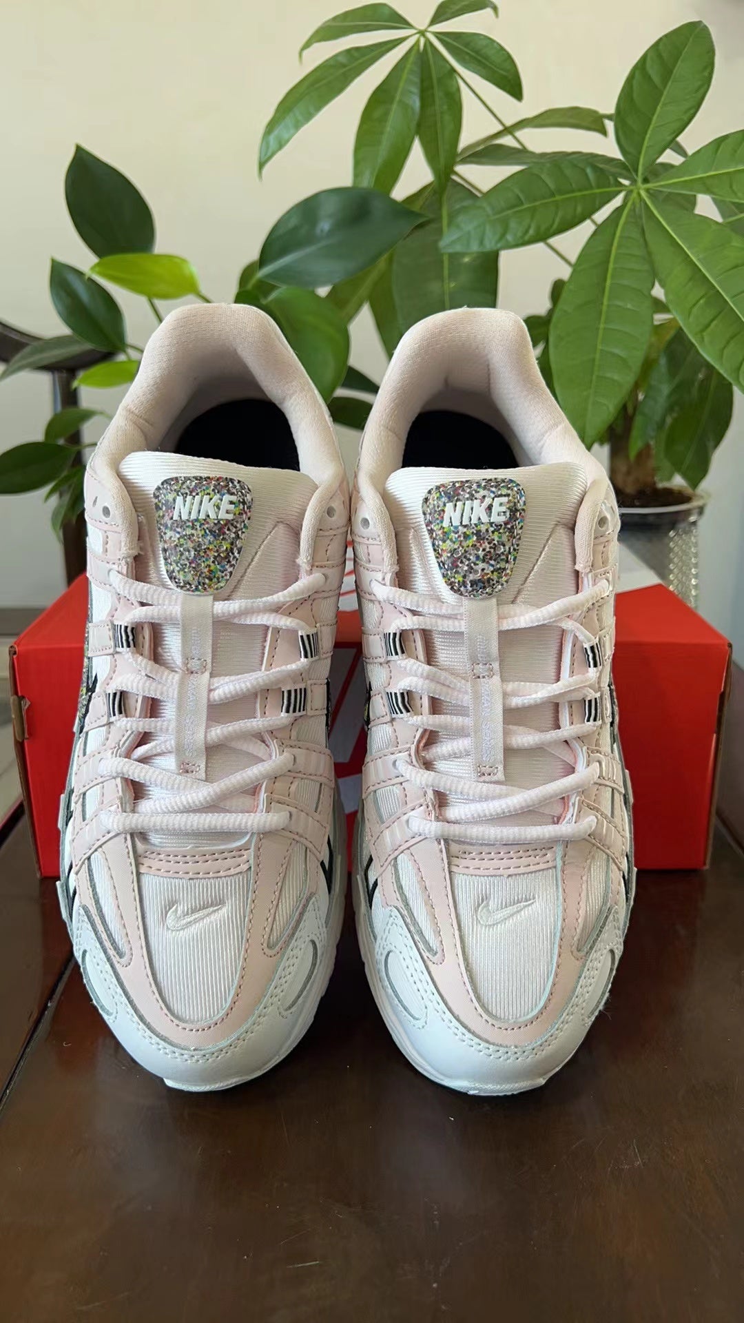 Nike P-6000 Sneakers in White and Pink CJ9585-600 - product image from the listing.