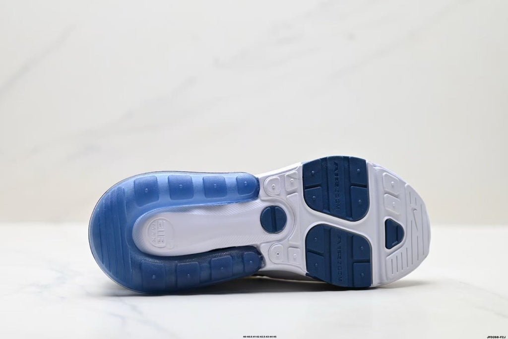 Nike Air Max 270 Sneakers in White and Deep Blue - product image from the listing.