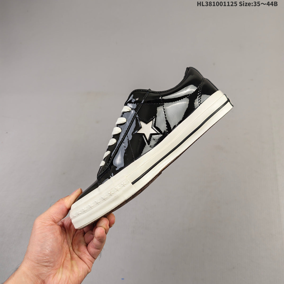 Converse 1970s Noritake Low-Cut Sneakers, Black Patent - product image from the listing.