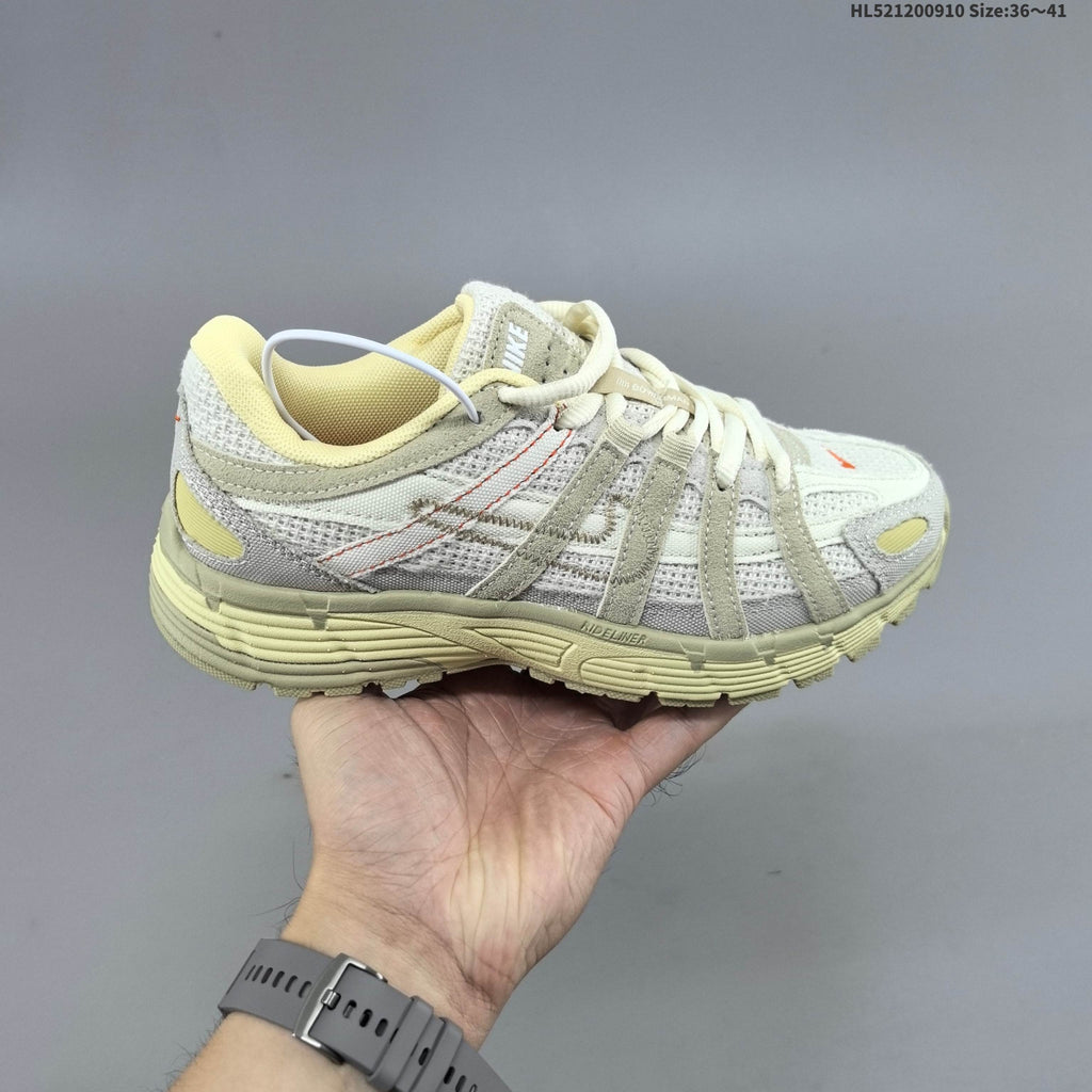 Nike P-6000 Retro Running Sneakers in Cream or in Silver Pink - product image from the listing.