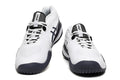ASICS Gel-Resolution White and Navy Tennis Footwear - product image from the listing.