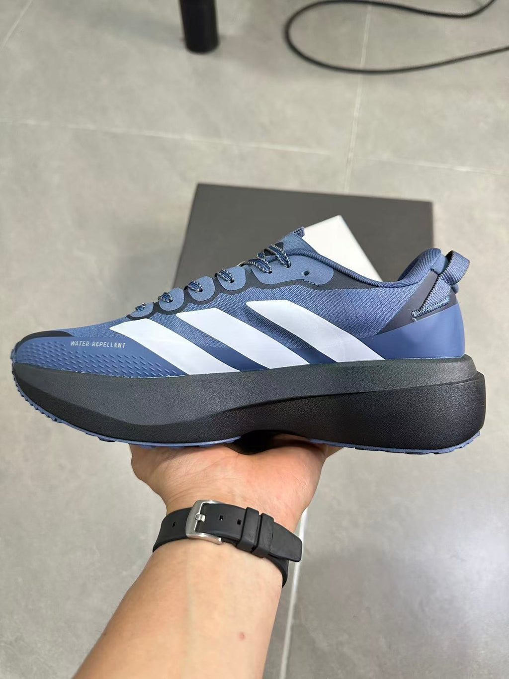Adidas Adizero SL ATR Trail Running Shoes in Blue - product image from the listing.