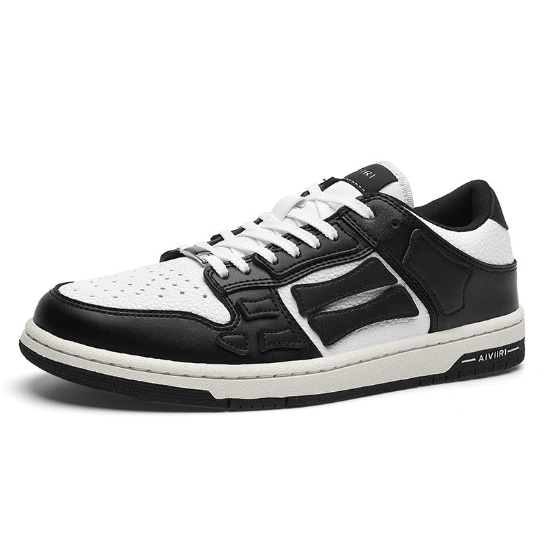 Aiviri Low-Top Sneakers in Black and White FS003-004 - product image from the listing.