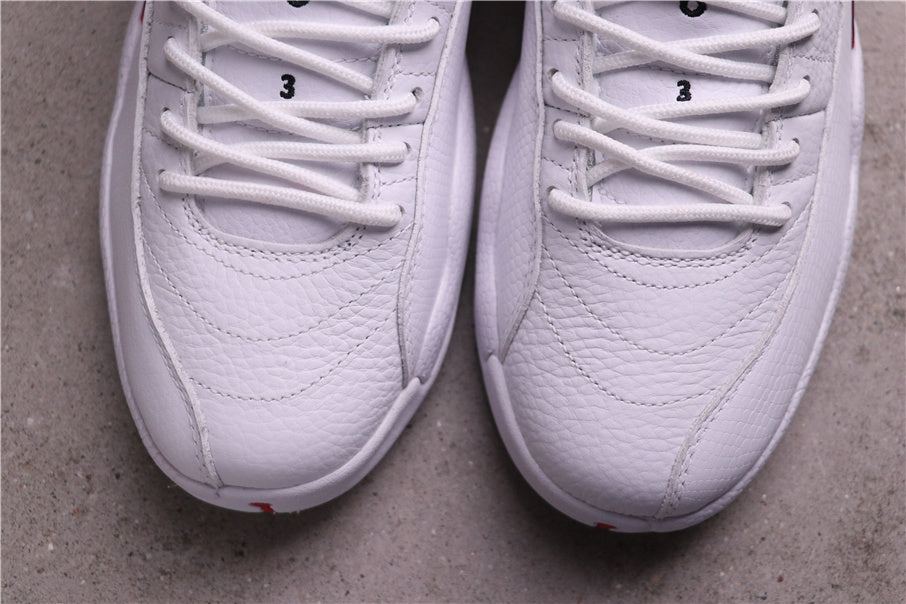 Air Jordan 12 Reverse Flu Game White Red CT8013-106 - product image from the listing.