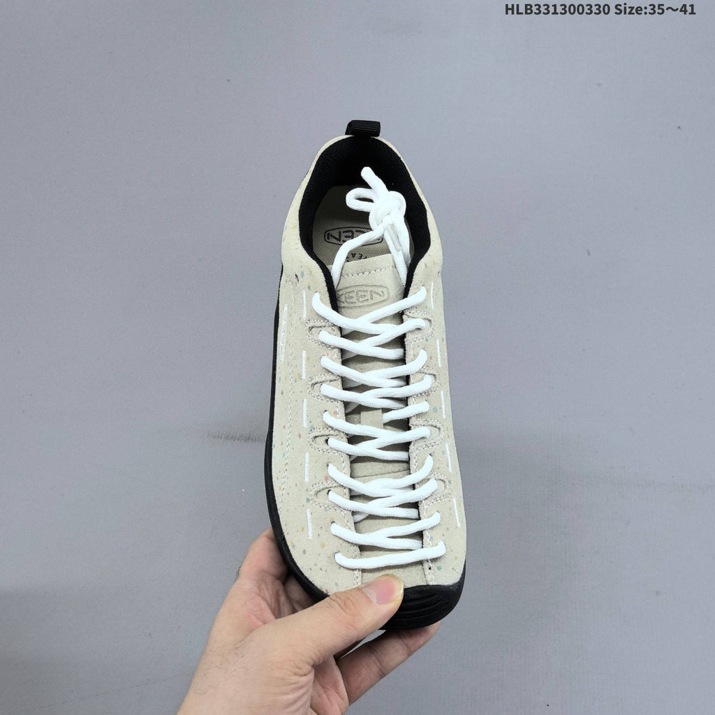 KEEN Jasper Low-Cut Outdoor Sneakers, Speckled Cream, 1022266 - product image from the listing.