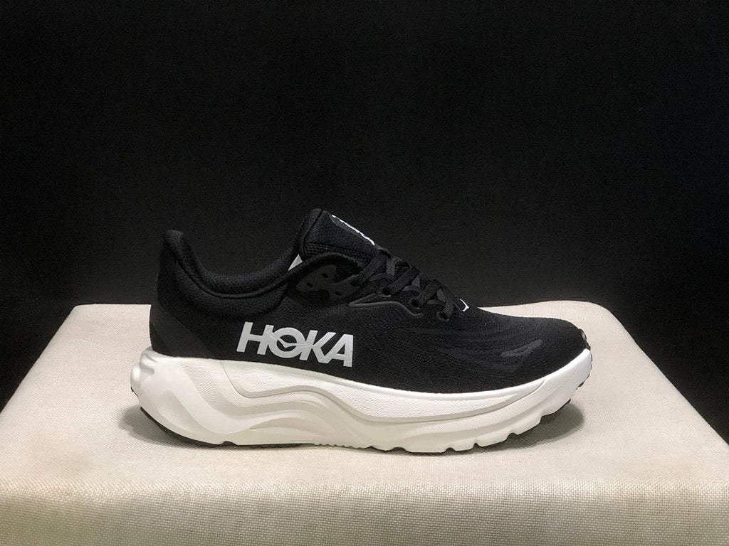 HOKA Arahi 8 Running Shoes in Black and White - product image from the listing.
