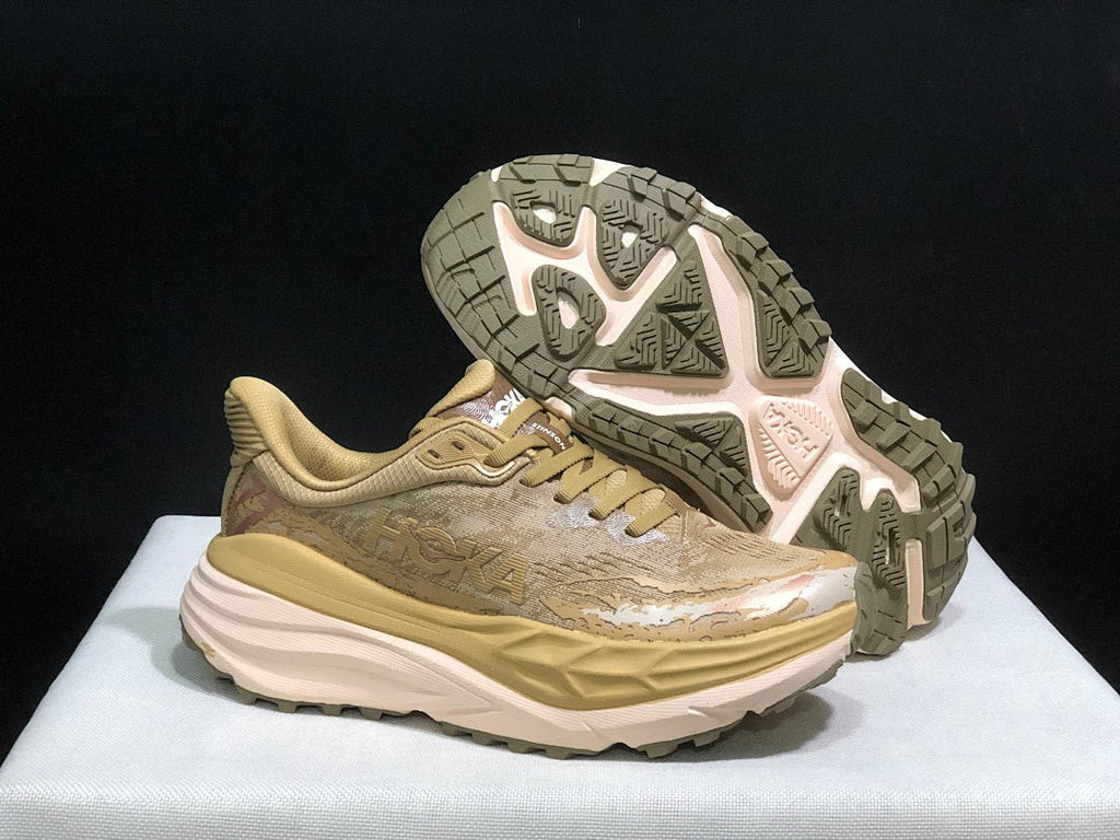HOKA Stinson 7 Trail Shoes for Running, Sand Camo - product image from the listing.