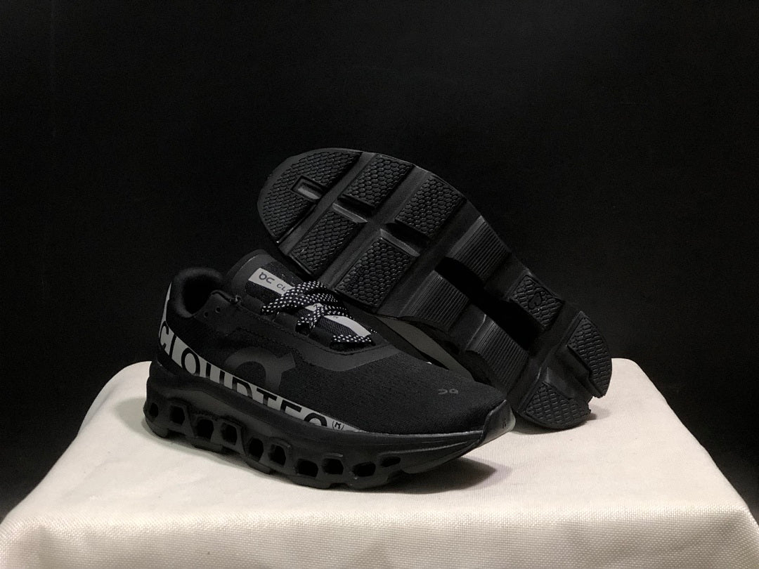 Black and Silver On Cloud X Sneakers - product image from the listing.