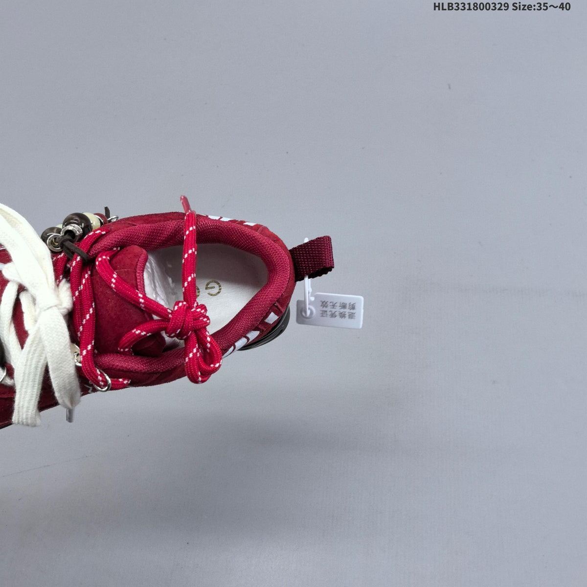 Burgundy GG-CC Low-Top Chunky Sneakers - product image from the listing.