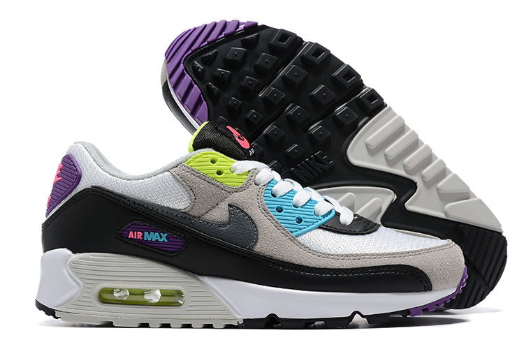 Nike Air Max 90 Sneakers in White Black Multicolor DR9900-100 - product image from the listing.