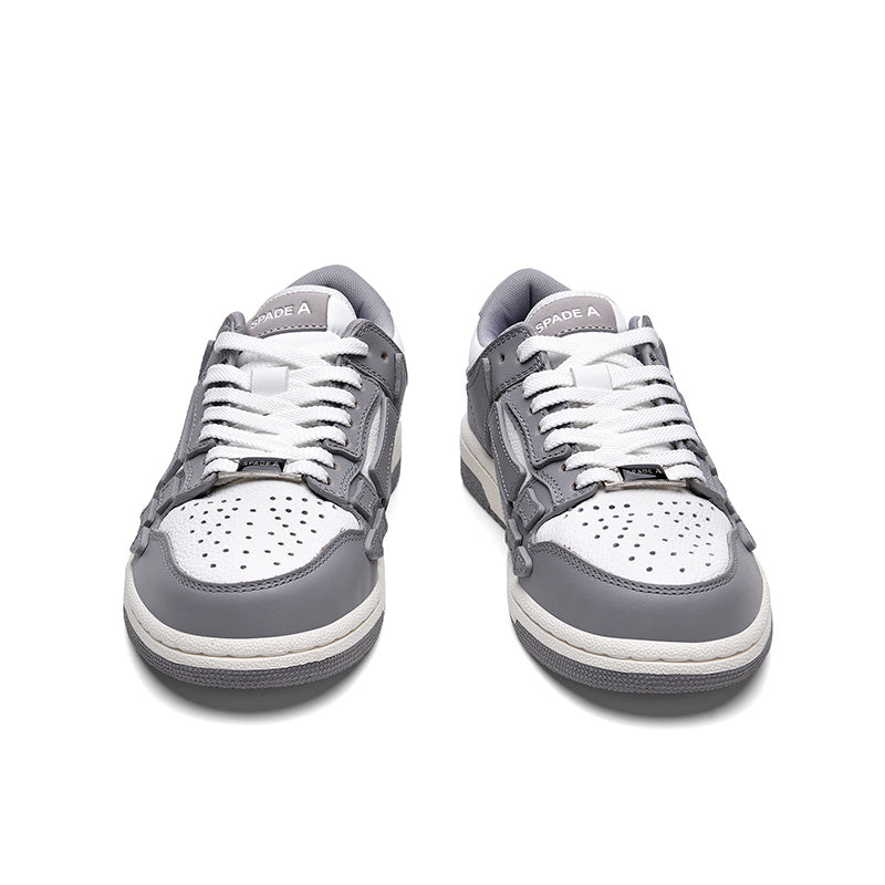 Gray Low-Top Sneakers in and White MFS003-043 - product image from the listing.