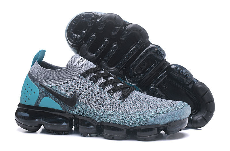 Nike Air VaporMax Flyknit 2 Sneakers in Gray Teal 942842-104 - product image from the listing.