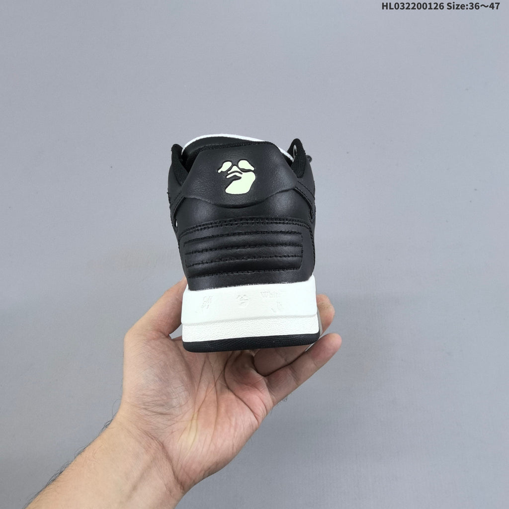 Off-White Out Of Office Low-Top Sneakers in Black White - product image from the listing.
