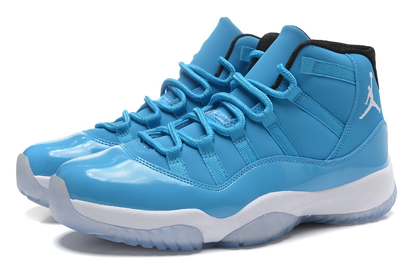 Blue and White Air Jordan 11 High Sneakers - product image from the listing.