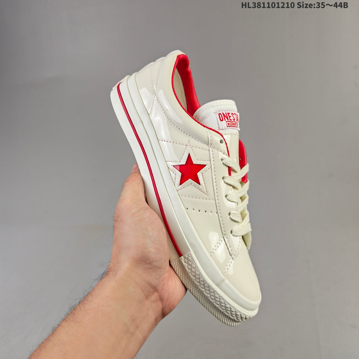 Converse One Star Pro Patent-Look Skate Trainers - product image from the listing.
