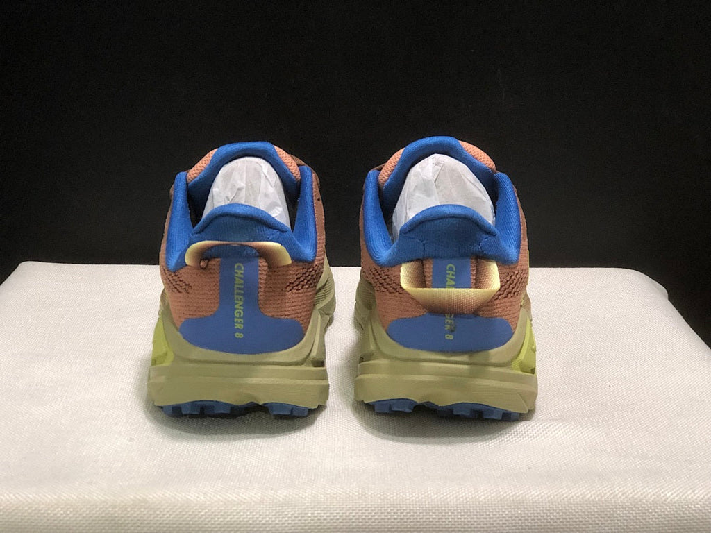 HOKA Challenger 8 Trail Running Shoes in Brown Blue - product image from the listing.