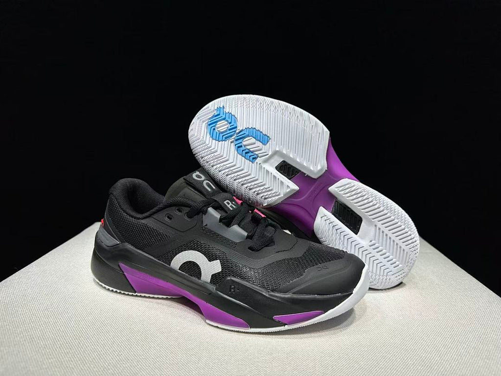 On The Roger Pro Fire Clay Tennis Shoes in Black Pink - product image from the listing.