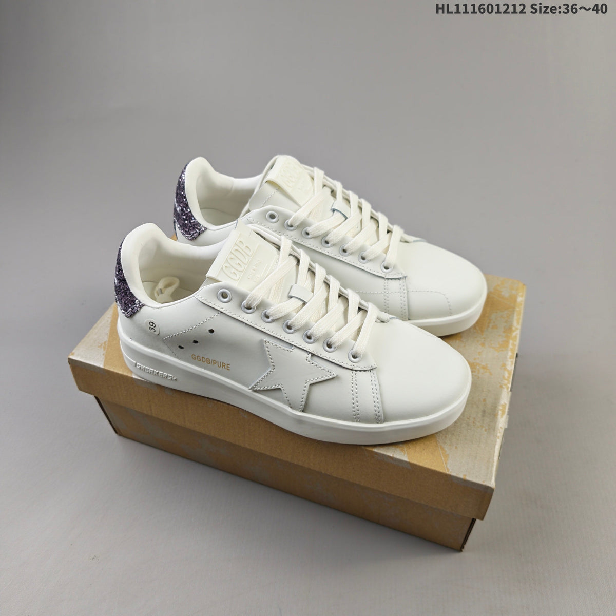 Golden Goose Purestar Low-Cut Sneakers with Star Detail - product image from the listing.