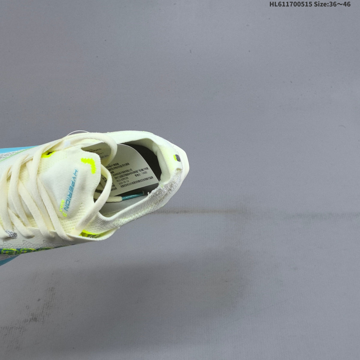 Brooks Hyperion Max 3 Running Shoes, in White and Blue - product image from the listing.