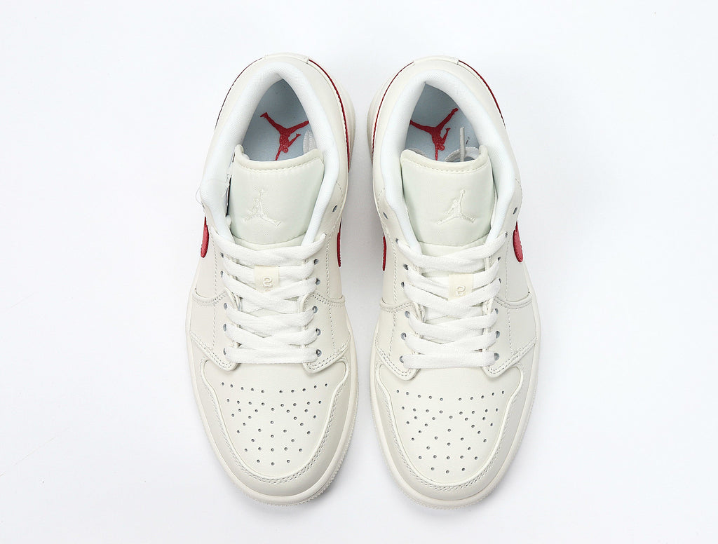 Sneakers, Sail and Red, - Jordan 1 Low AO9944-161 - product image from the listing.