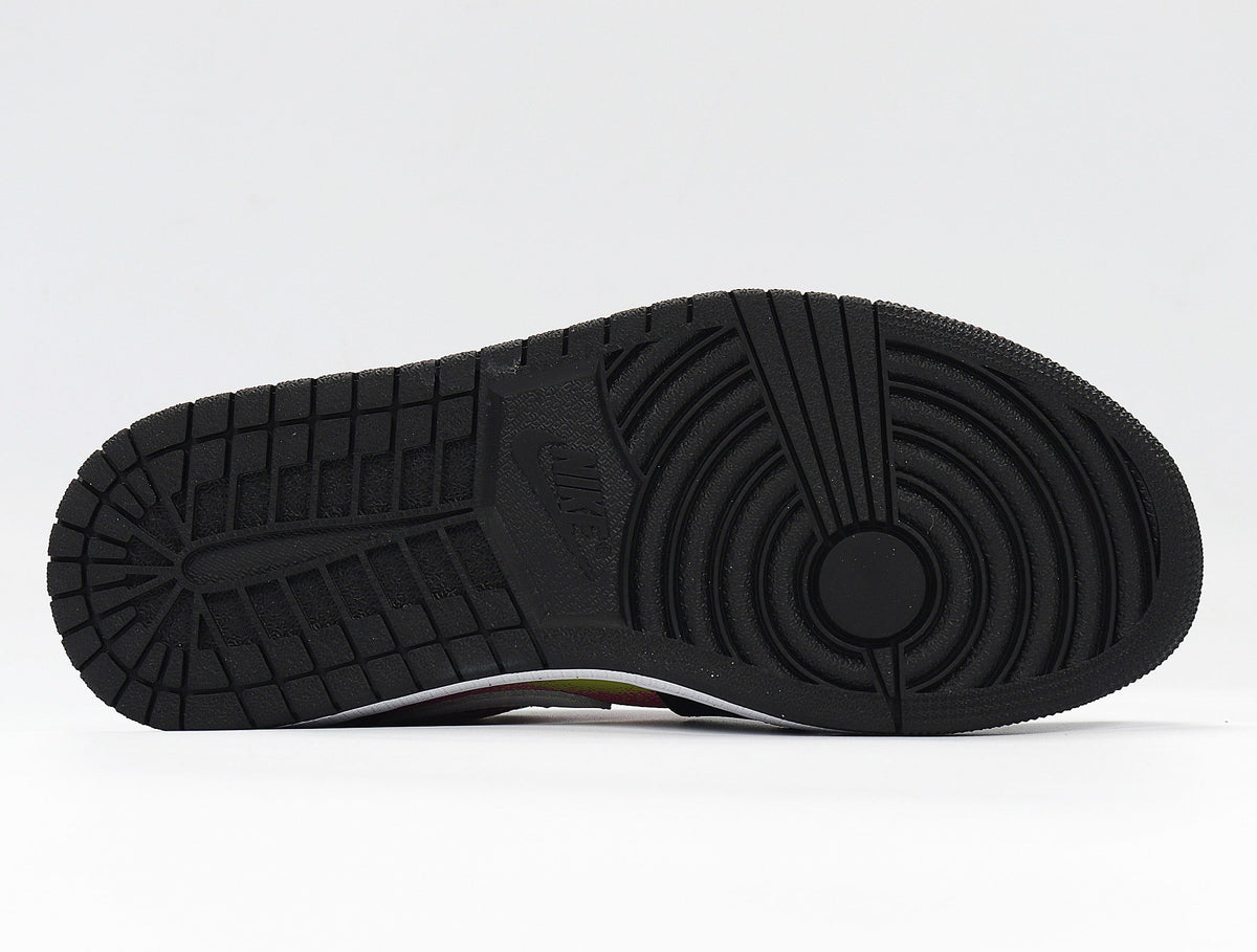 Nike Air Jordan 1 Low Sneakers in Yellow Pink Black CW5564-001 - product image from the listing.