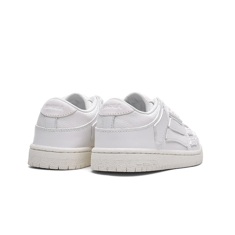 White Low-Top Sneakers in Bone MFS003-194 - product image from the listing.