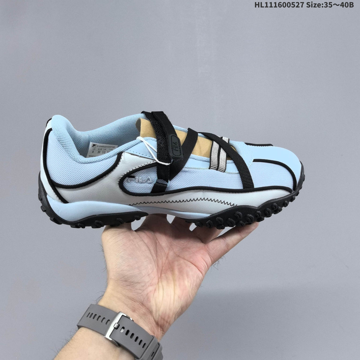 Light Blue FILA Pebble Sandal Mary Jane Sneakers - product image from the listing.