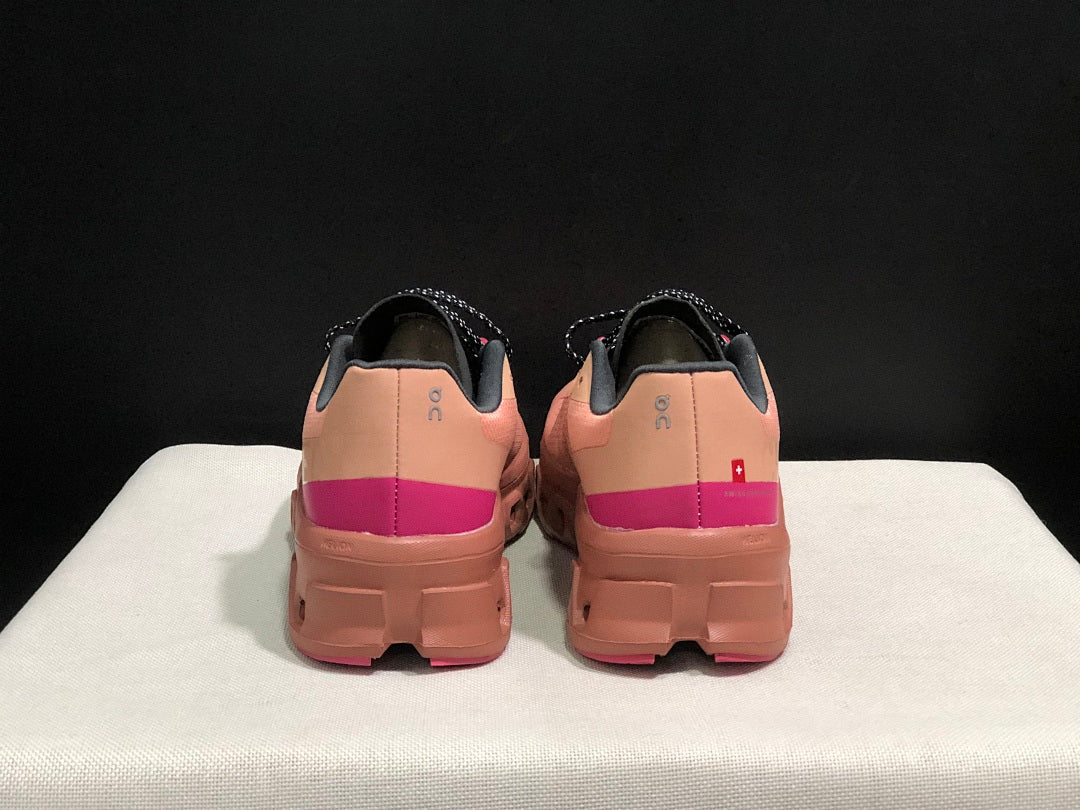 On Cloudmonster Running Sneakers in Pink - product image from the listing.