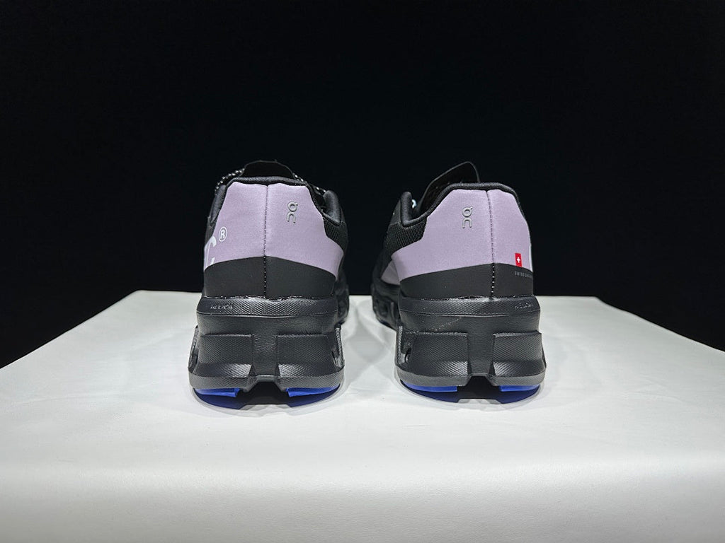 On Cloudmonster Cloud X Sneakers in Black Purple Blue - product image from the listing.