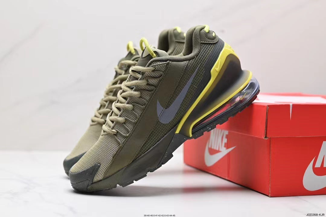 Nike Air Max 270 Trek Sneakers in Olive Grey Volt - product image from the listing.