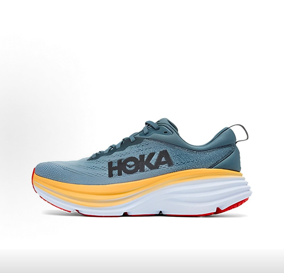 HOKA Bondi 8 Running Sneakers in Blue - product image from the listing.