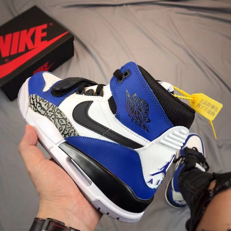 Nike Air Jordan Legacy 312 Sneakers in Blue White Black - product image from the listing.