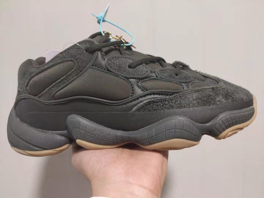 Adidas Yeezy 500 Sneakers in Dark Grey Gum FY3028 - product image from the listing.