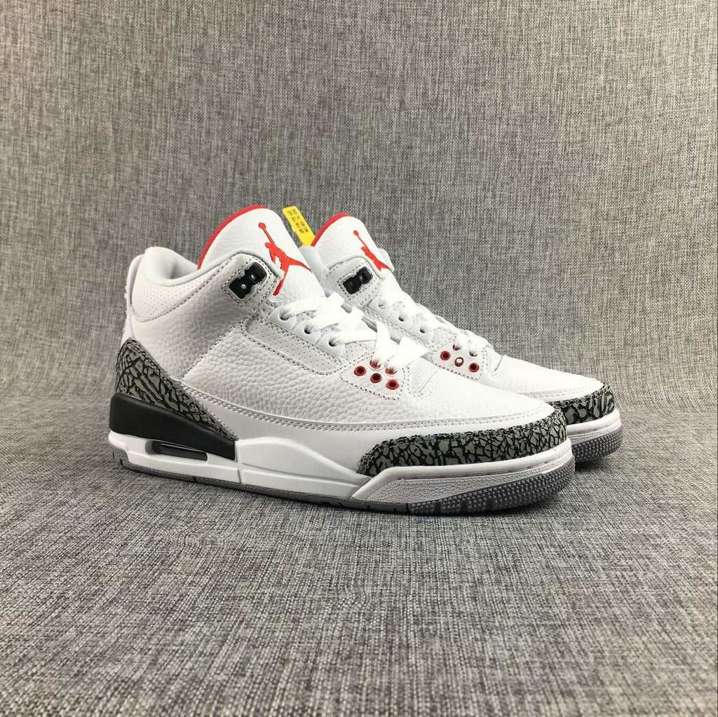 Air Jordan 3 White Cement High-Cut Sneakers - product image from the listing.