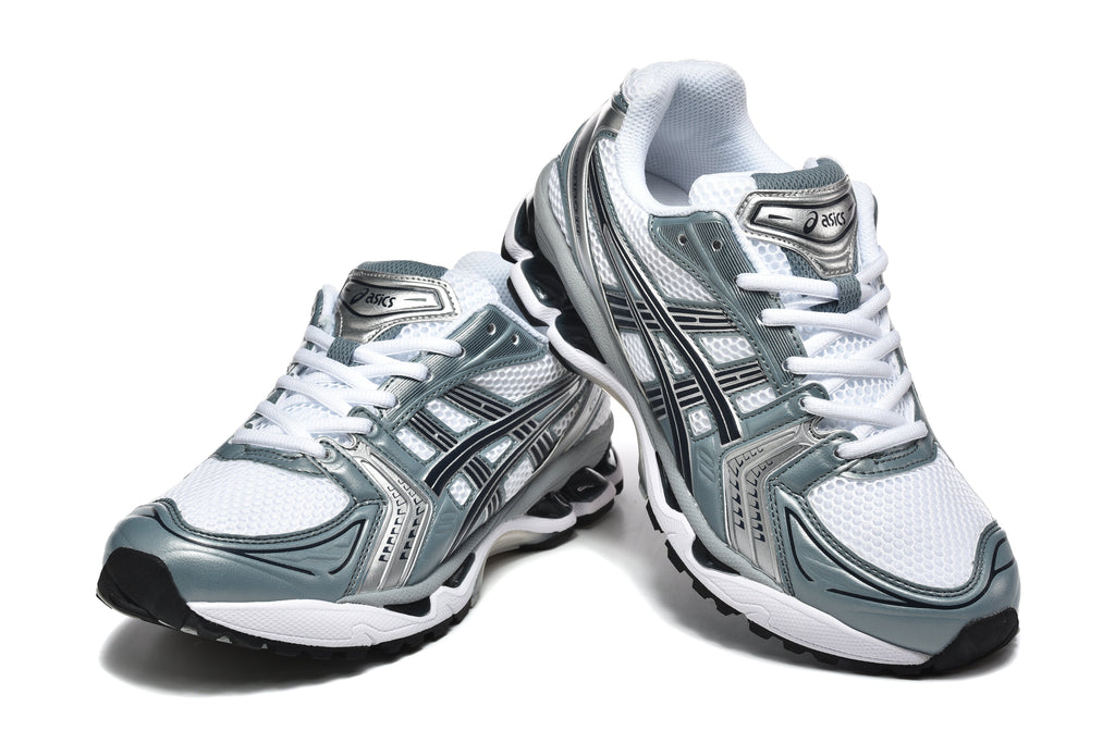 ASICS GEL-KAYANO 14 Sneakers in White Silver - product image from the listing.
