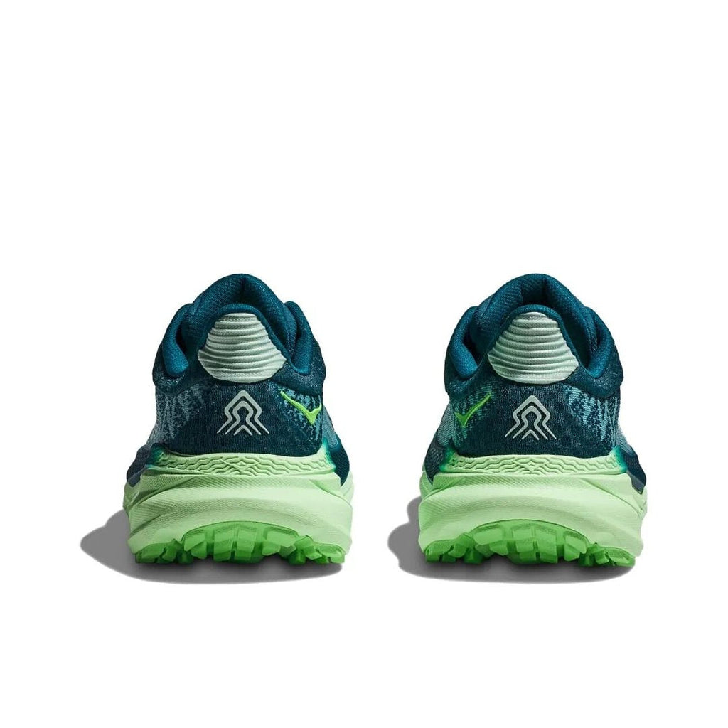 HOKA Challenger 7 Trail Running Shoes in Blue Green - product image from the listing.