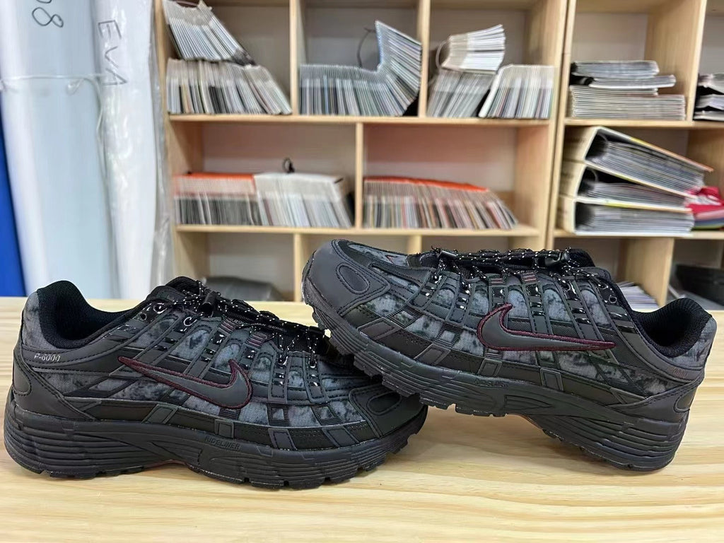 Nike P-6000 Trainers, Black and Gray, HQ4054-001 - product image from the listing.