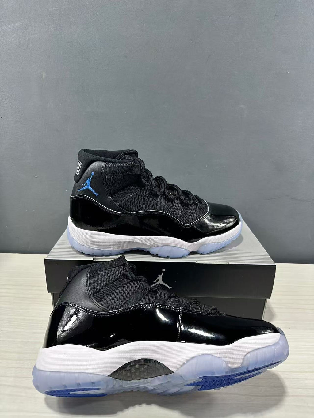 Air Jordan 11 Retro High Sneakers Black Blue CT8012-900 - product image from the listing.