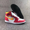 Air Jordan 1 High OG Light Fusion Red Sneakers 555088-603 - product image from the listing.